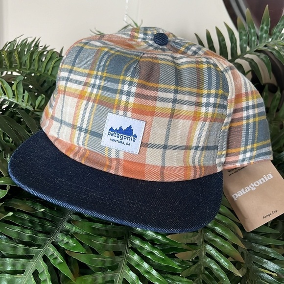 Brand New Patagonia Range Cap Plaid Adjustable Baseball Hat Outdoor Fall - Picture 1 of 15